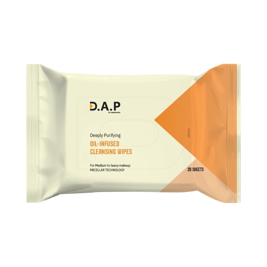 D.A.P By Watsons Deeply Purifying Oil Infused Cleansing Wipes sheets. image