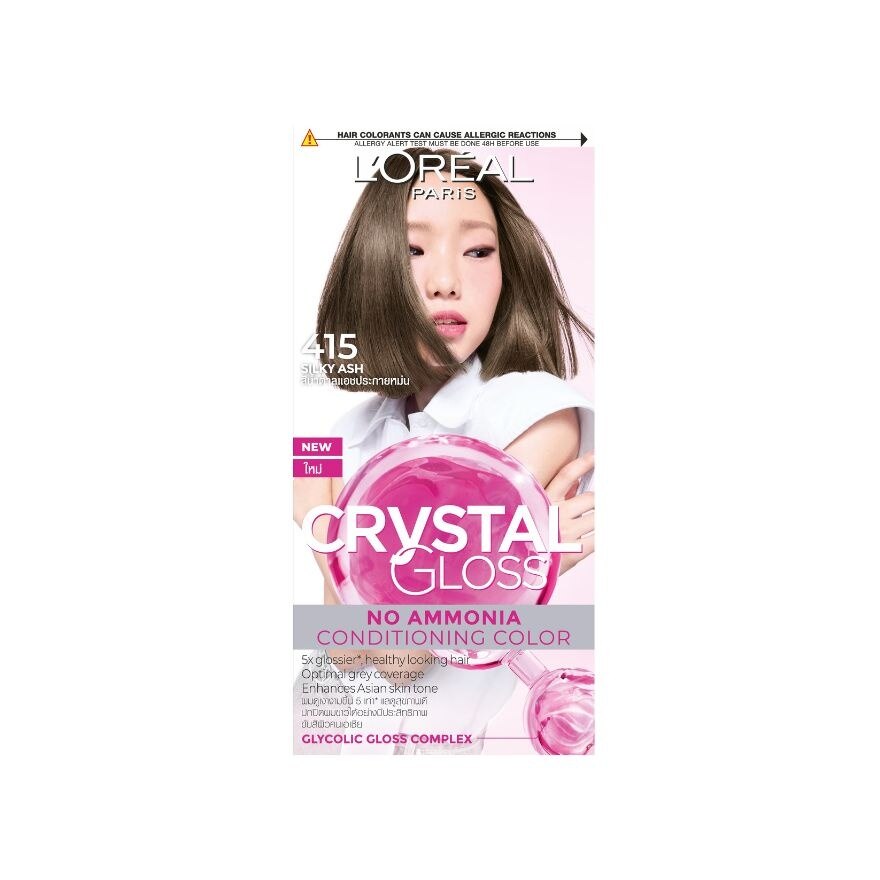L'Oreal Paris Crystal Gloss 415 Silky Ash image