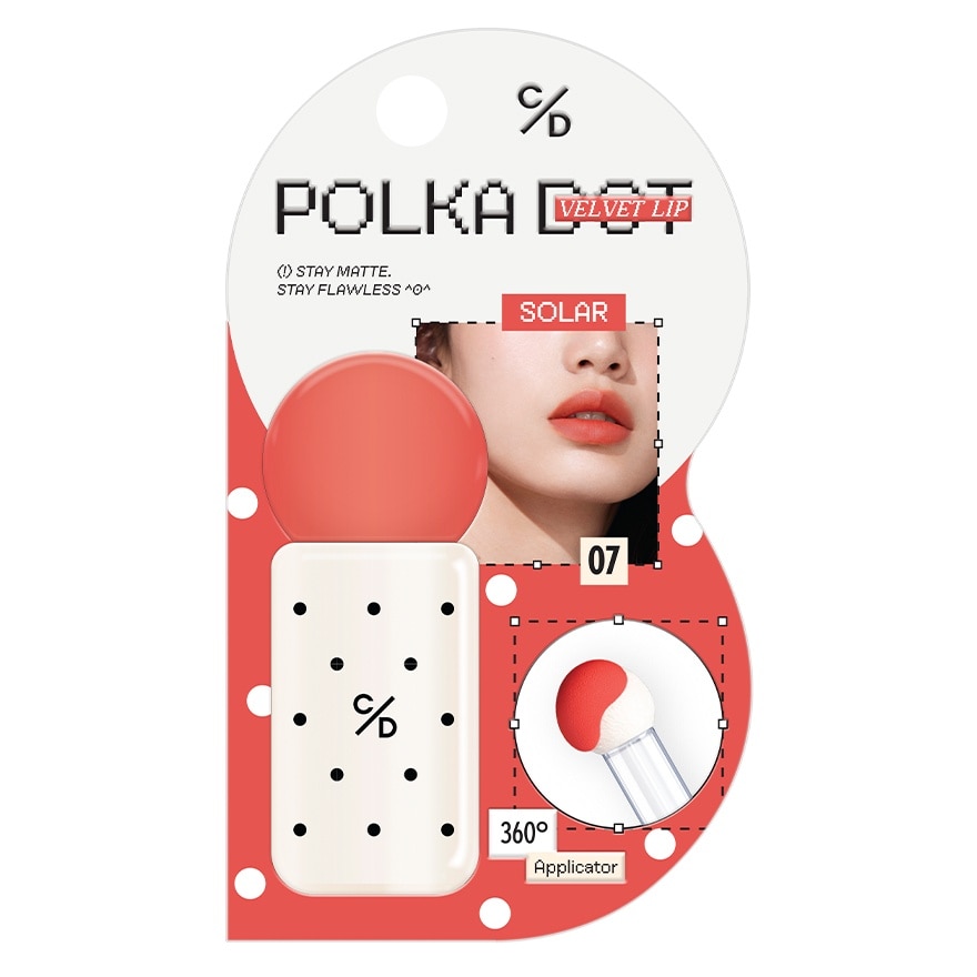 Cathy Doll Polka Dot Velvet Lip 3g. 07 Solar image