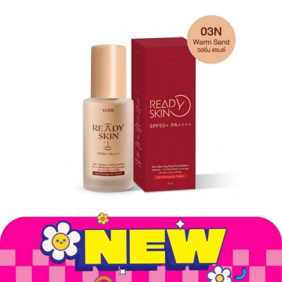 Verite เวรี่ เรดี้ สกิน เบลอริ่ง ฟาวเดชั่น SPF50+ PA++++ 03N วอร์ม แซนด์ 30 กรัม image