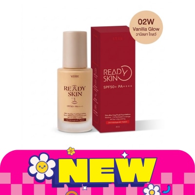 Verite เวรี่ เรดี้ สกิน เบลอริ่ง ฟาวเดชั่น SPF50+ PA++++ 02W วานิลลา โกล์ว 30 กรัม image