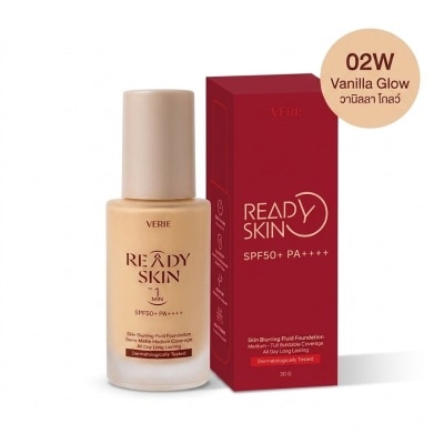 Verite เวรี่ เรดี้ สกิน เบลอริ่ง ฟาวเดชั่น SPF50+ PA++++ 02W วานิลลา โกล์ว 30 กรัม image