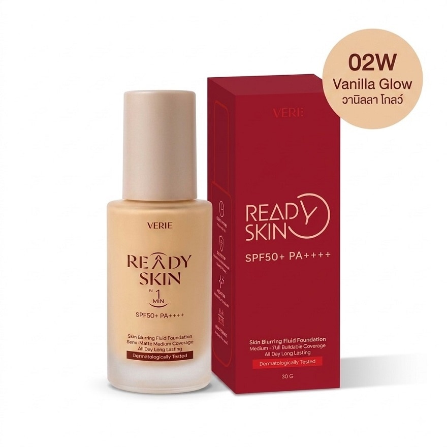 เวรี่ เรดี้ สกิน เบลอริ่ง ฟาวเดชั่น SPF50+ PA++++ 02W วานิลลา โกล์ว 30 กรัม image