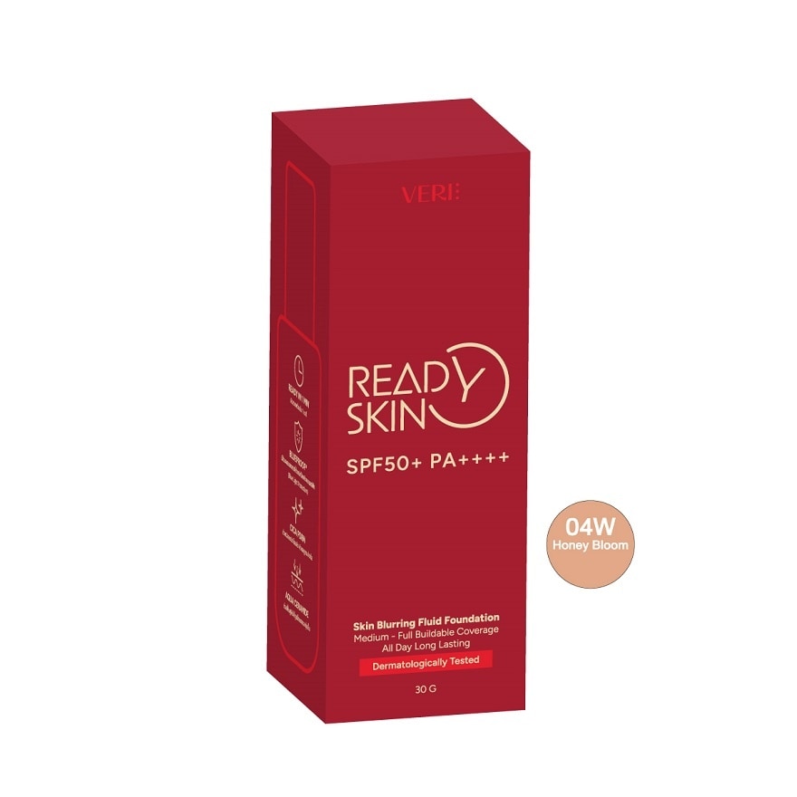 เวรี่ เรดี้ สกิน เบลอริ่ง ฟาวเดชั่น SPF50+ PA++++ 04W ฮันนี่ บลูม 30 กรัม image