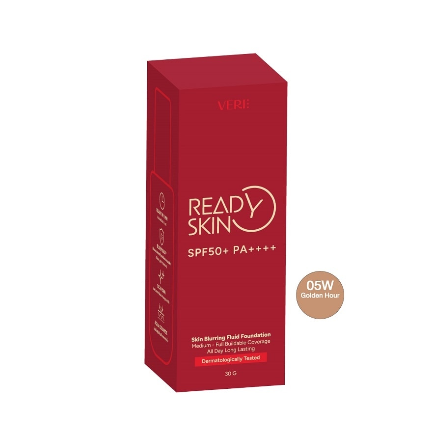 เวรี่ เรดี้ สกิน เบลอริ่ง ฟาวเดชั่น SPF50+ PA++++05W โกลเด้น อาวร์ 30 กรัม image