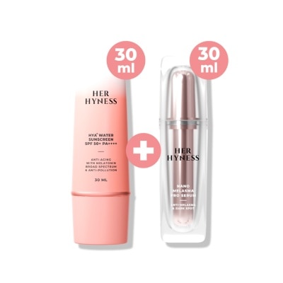 Her Hyness Her Hyness Hya+ Water Sunscreen 30ML + Nano Melasma Pro Sesum 30ML image