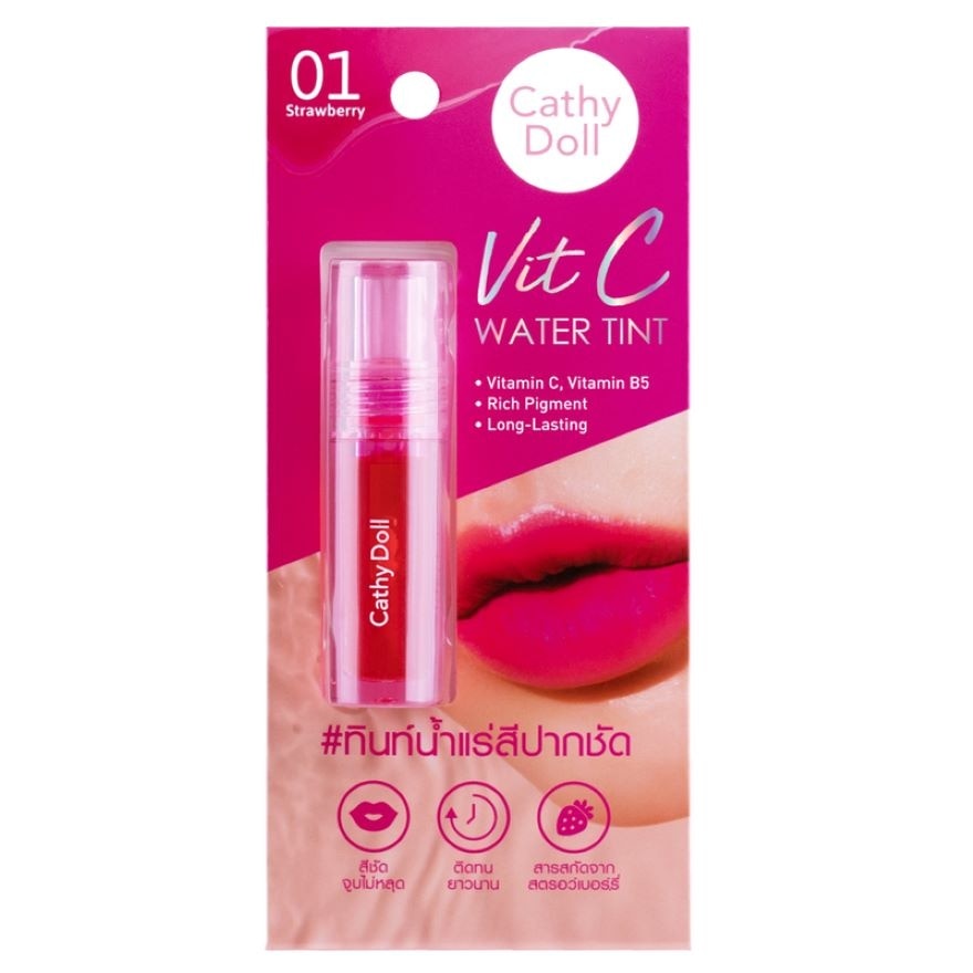 Cathy Doll Vit C Water Tint 2.7g. 01 Strawberry image