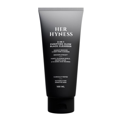 Her Hyness เฮอ ไฮเนส 2 อิน 1 เพียวริฟายอิ้ง โกลว์ แบล็ค คลีนเซอร์ 100 มล. โฟมล้างหน้า image