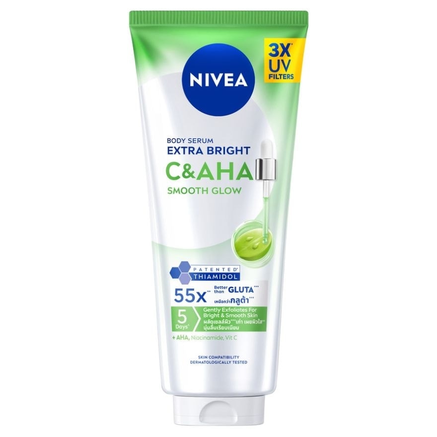 Nivea Body Serum Extra Bright C AHA Smooth Glow 300 Ml. image