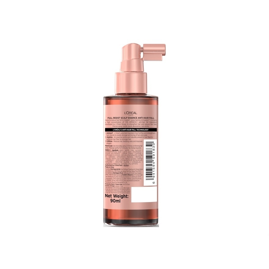 L'Oreal Paris Full Resist Scalp Essence Anti Hair Fall 90 Ml. image