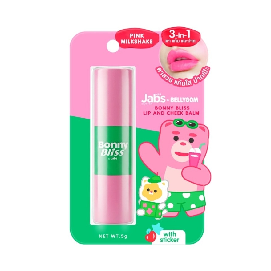 Jabs Bonny Bliss Lip And Cheek Balm Pink Milkshake 5 G. image