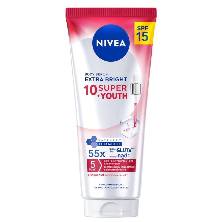 Nivea Body Serum Extra Bright 10 Super+ Youth 170 Ml. image