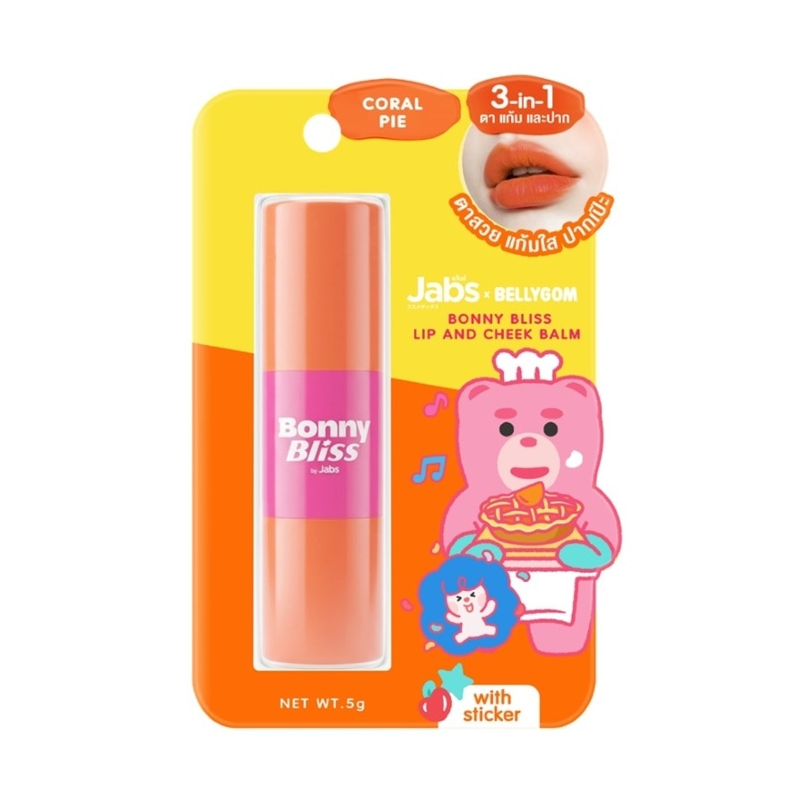 Jabs Bonny Bliss Lip And Cheek Balm Coral Pie 5 G. image