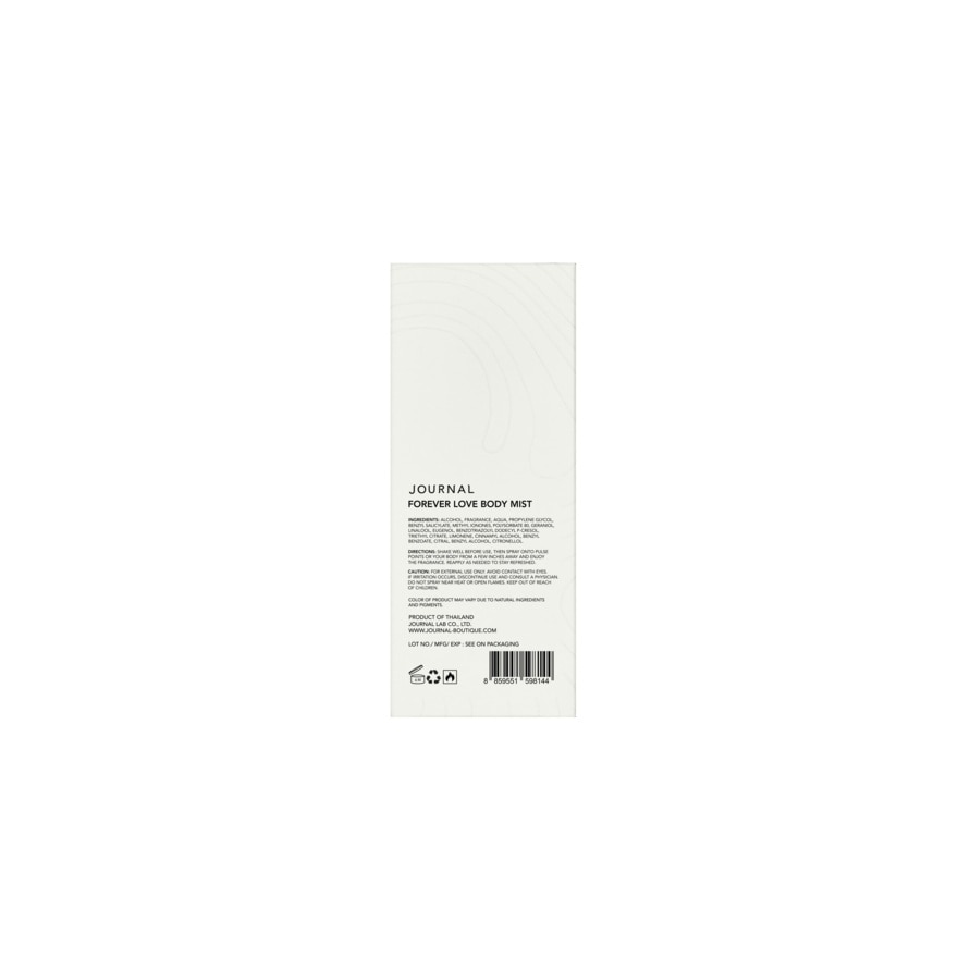 Journal Body Mist 50ml. Forever Love image