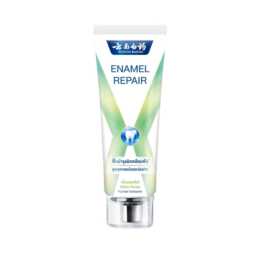 Yunnan Baiyao Enamel Repair Fluoride Toothpaste Melon Honey 105 G. image