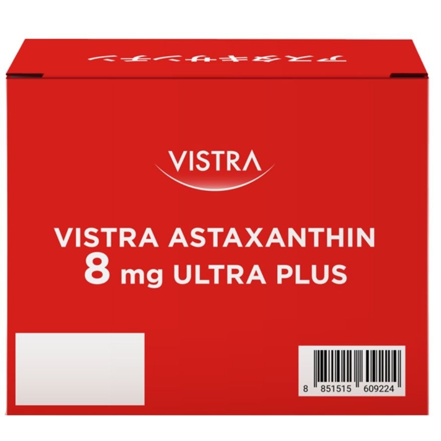 Vistra Astaxanthin 8 Mg Ultra Plus 30 Caps Value Pack image