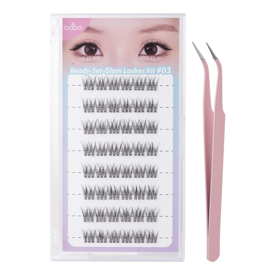 Odbo Ready Set Glam Lashes Kit 8pairs. 8081 03 image