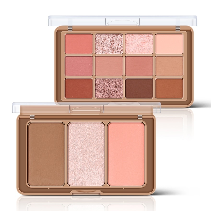 Sivanna Colors Double Eye Palette 26.4g. Rosy Coral image