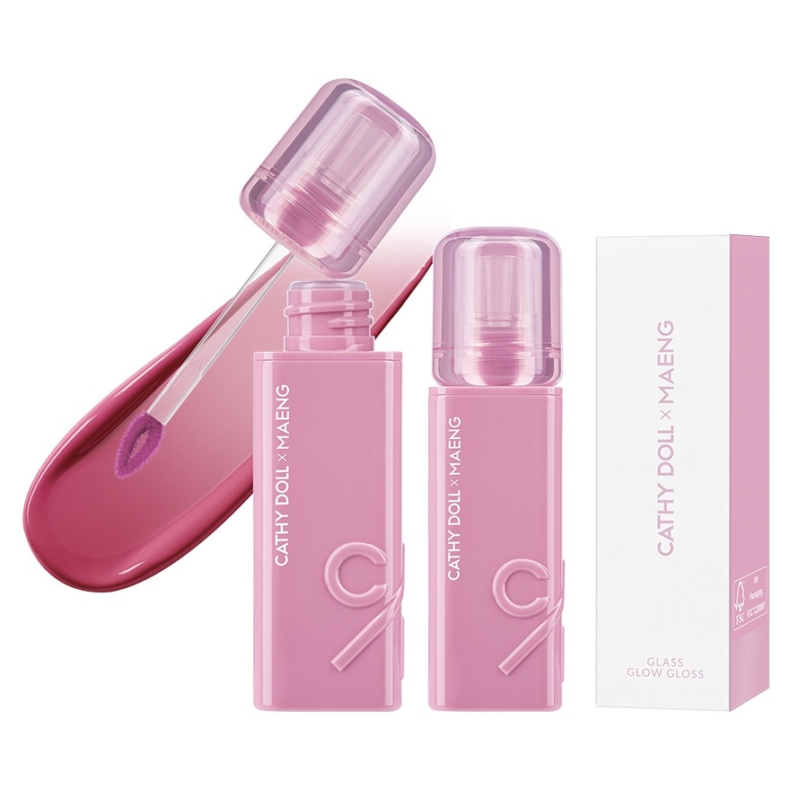Cathy Doll x Maeng Glass Glow Gloss 2.8g. 01 Baby Mauve image