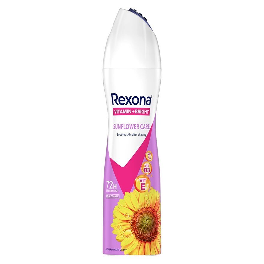 春のコレクション + Vitamin Spray Rexona Bright Antiperspirant Care Sunflower 制汗・デオドラント